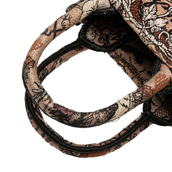 CHRISTIAN DIOR Brown Canvas Shoulder Bag - Picture 5 of 9